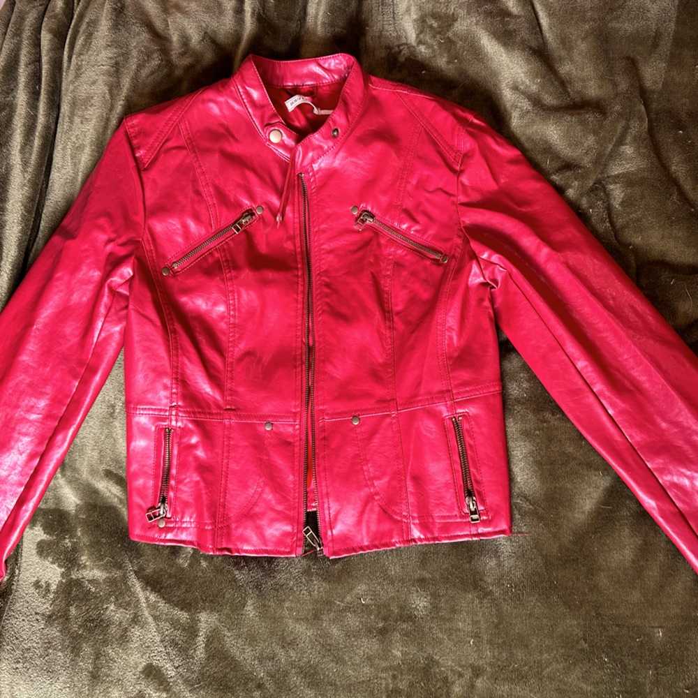 Body Central faux leather coat